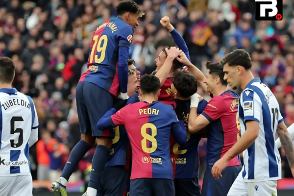 Barcelona vs Real Sociedad 2025/2026 : Blaugrana berpeluang rebut posisi puncak klasemen.