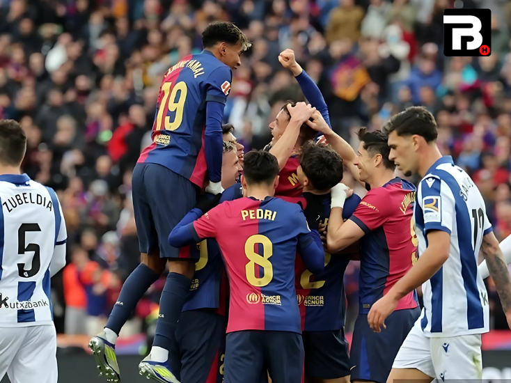 Barcelona vs Real Sociedad 2025/2026 : Blaugrana berpeluang rebut posisi puncak klasemen.