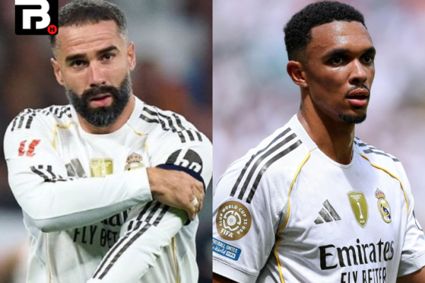 Real Madrid mendapat kabar buruk setelah dua bek sayap andalannya, Trent Alexander-Arnold dan Dani Carvajal, mengalami cedera otot betis. Kedua pemain tersebut dipastikan harus menepi selama kurang lebih satu bulan.