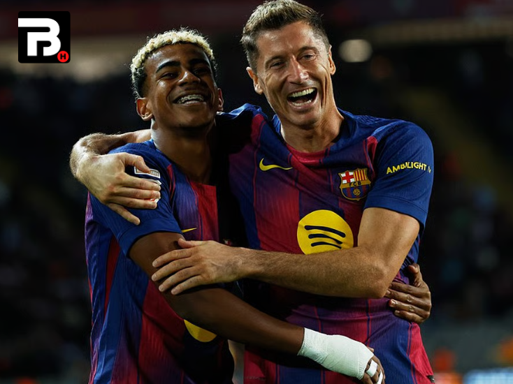 Barcelona berhasil melakukan comeback gemilang saat menjamu Real Sociedad dalam lanjutan La Liga 2025/26 di Estadi Olímpic Lluís Companys, Minggu (28/9/2025) dini hari WIB