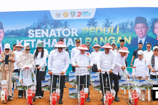 Kementan dan DPD RI Luncurkan Gerakan Tanam Jagung Serentak di Empat Provinsi, Garap 5.000 Hektare Lahan