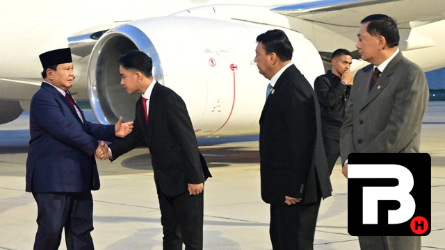 PRESIDEN PRABOWO SUBIANTO TELAH TIBA DI BANDARA HALIIM PERDANAKUSUMA